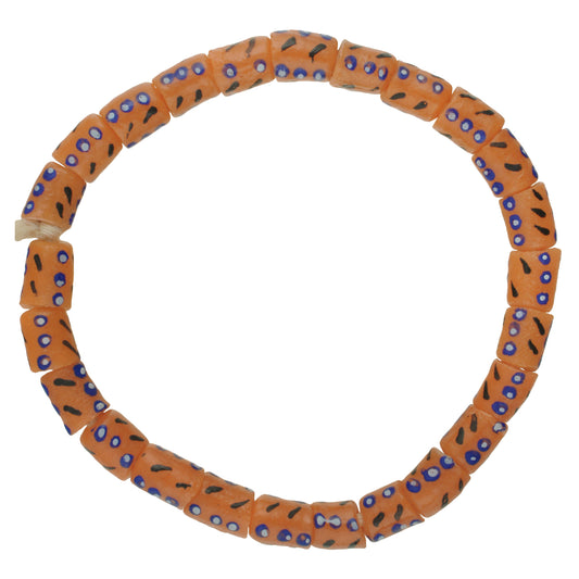 Perles ouest-africaines Krobo perles de verre recyclé commerce bracelet ethnique Dipo Ghana SB-36121