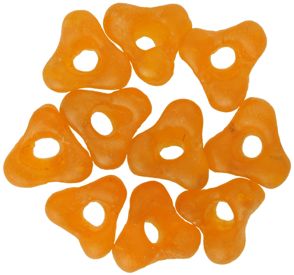 Perline di vetro traslucide Krobo da 9 mm che imitano le perle del commercio boemo