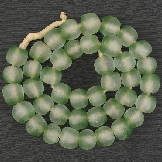 Handmade Krobo beads recycled glass powder African jewelry Ghana ethnic necklace