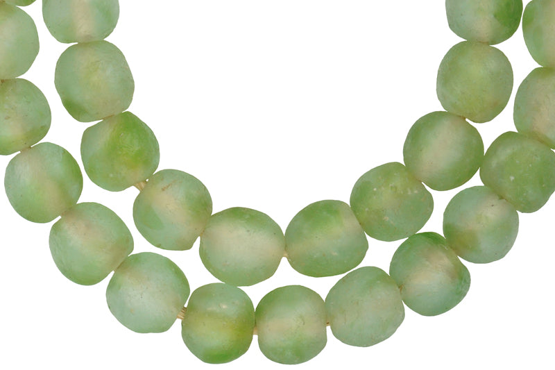 African trade beads new Krobo powderglass translucent recycled large glass beads SB-35102