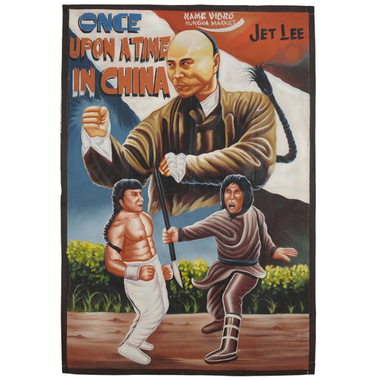 Ghana Movie poster hand painting canvas African Cinema ONCE UPON A TIME IN CHINA