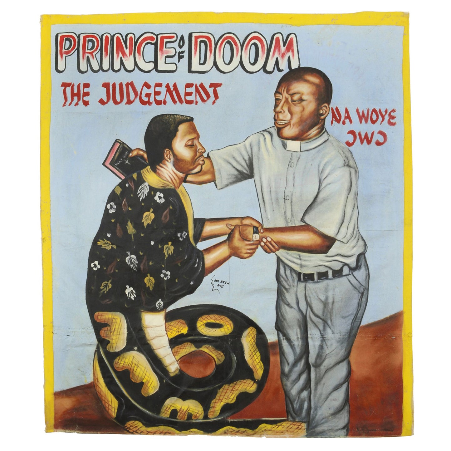 Prince Of Doom The Judgement Movie Poster - Hand Painted Ghana Art