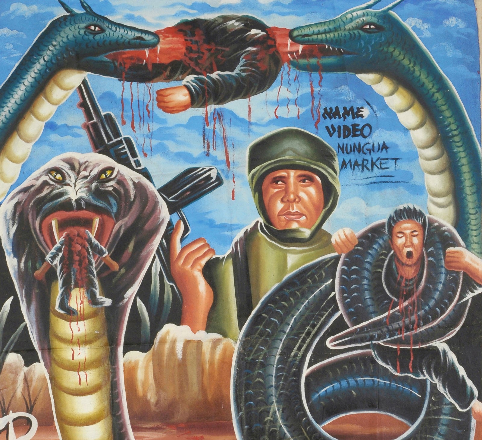 PYTHON 2 Movie Poster - Unique Hand-Painted Ghana Art – Tribalgh