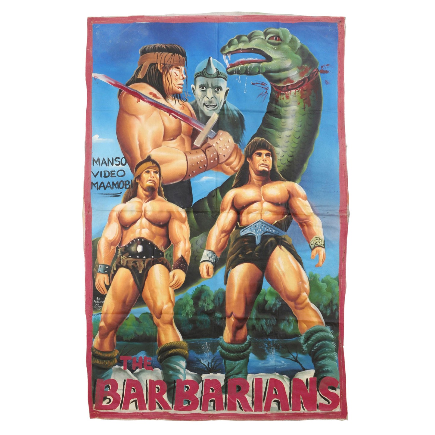 The Barbarians Movie Poster - Hand Painted Ghana Art