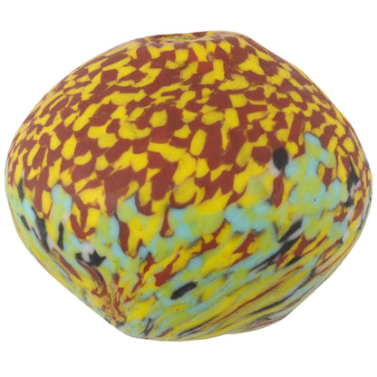 Large Bicone African Trade Bead - Recycled Glass, 33X27 Mm