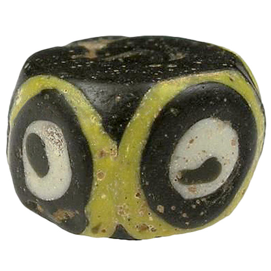 Rara perla commerciale in vetro con occhio islamico antico, circa 1200 d.C. SB-19335