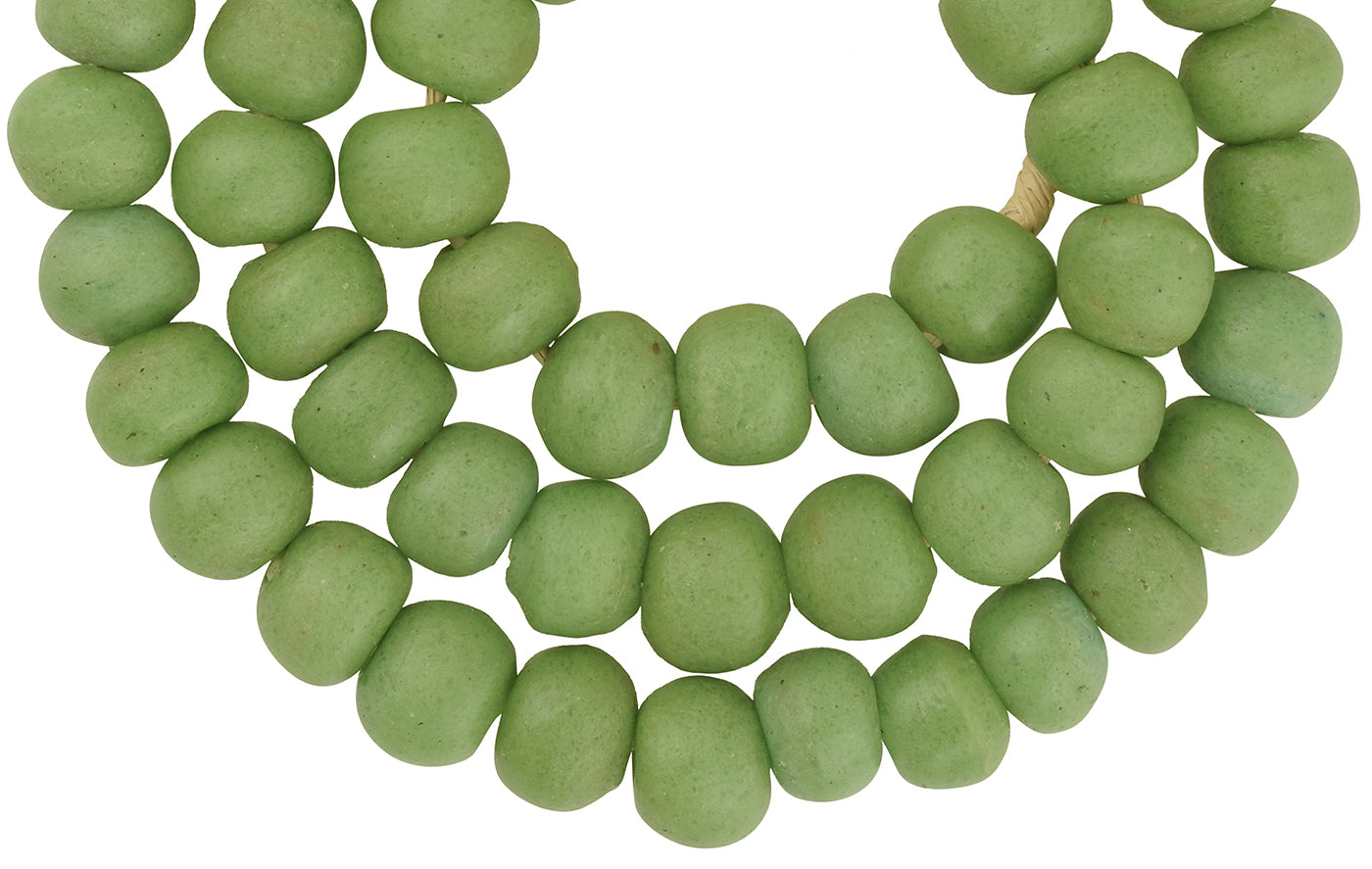 Handcrafted Recycled African Trade Beads - Krobo Glass Beads - alternate view