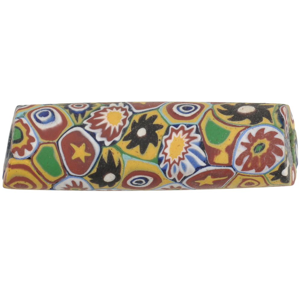 Rare Antique Large Multimurrine Venetian Millefiori Mosaic Trade Bead - 47Mm
