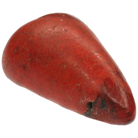 Σπάνιο παλιό κόκκινο kiffa African Glass Trade Bead Mauritania SB-22443