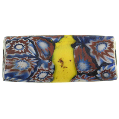Antique Large Banded Millefiori Venetian Mosaic Glass Trade Bead - African Trade Beads