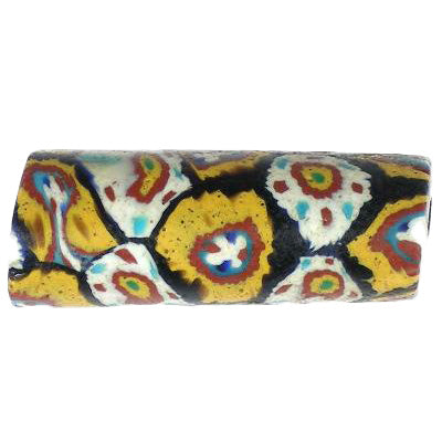 Seltene alte Millefiori venezianische Mosaikglas-Handelsperlen SB-16226