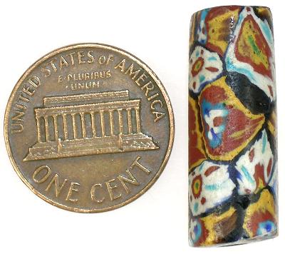 Rare perle commerciali in vetro mosaico veneziano antico Millefiori SB-16226