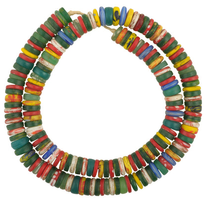 Large Vintage Bohemian Molded Glass Trade Beads - African Tribal History