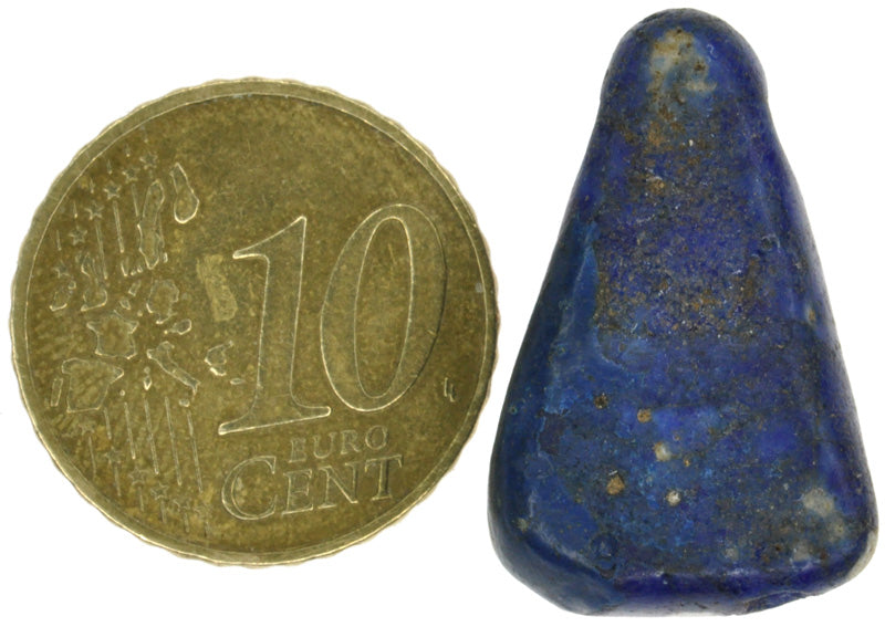 Rare Large Blue Kiffa Glass Trade Bead - Mauritania, Africa - product focus