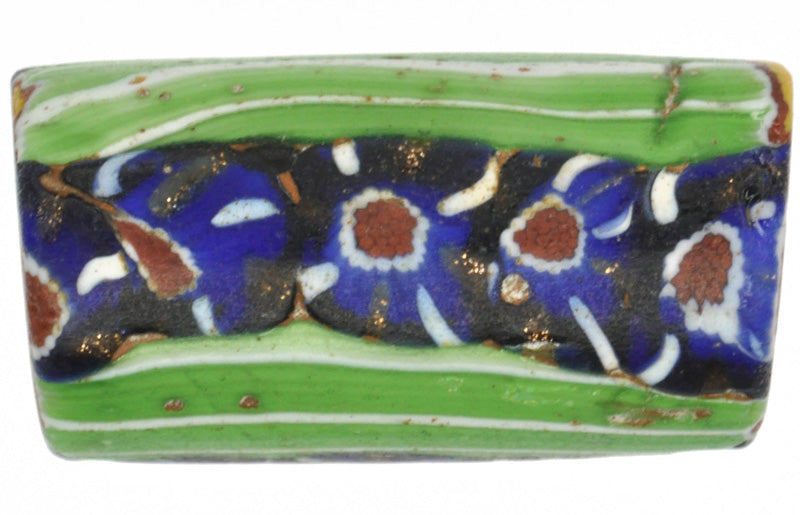 Σπάνιο μεγάλο Millefiori Venetian Mosaic Glass Trade Bead SB-23311