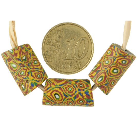 Seltene alte venezianische Millefiori-Mosaik-Glasperlen, afrikanischer Handel SB-29298