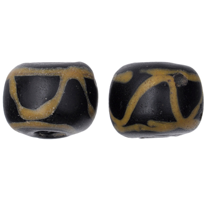 Rare Rattle Snake Venetian Glass Trade Beads - Antique 12x8mm – Tribalgh