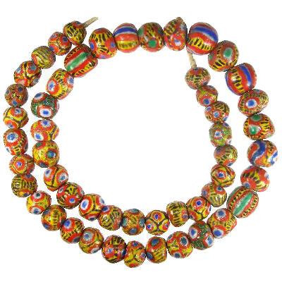 Μεγάλη πρόσφατη kiffa African Glass Trade Beads Mauritania SB-18417
