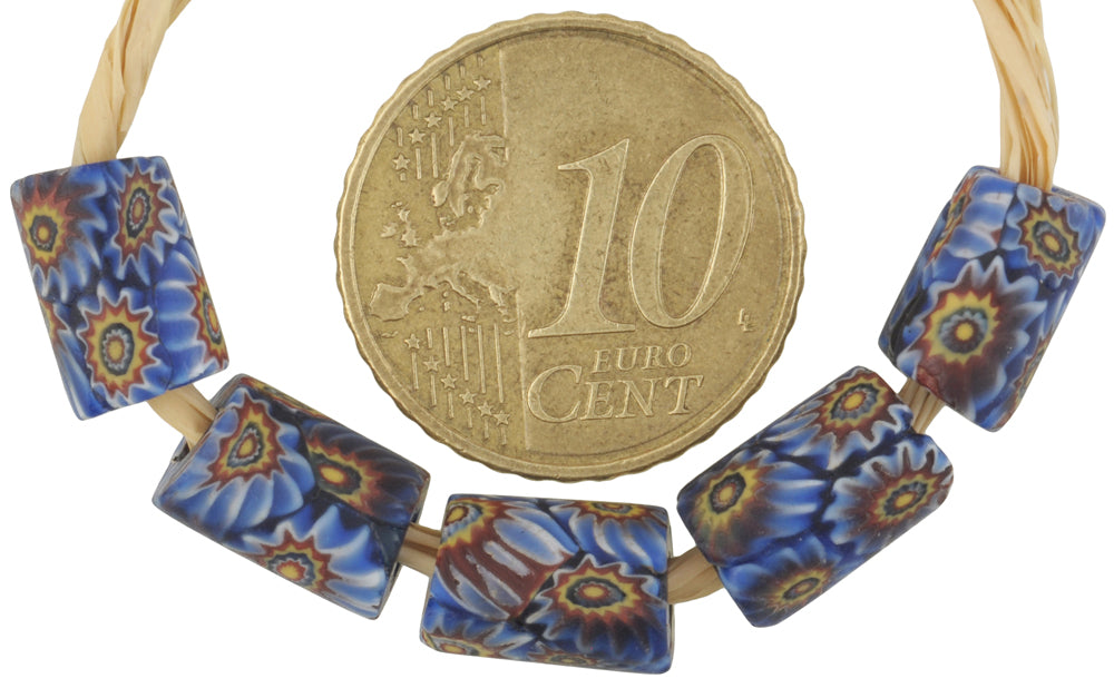 Antike venezianische Millefiori-Mosaik-Glasperlen aus Afrika - alternative Ansicht