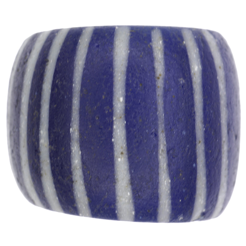 Seltene antike 3-lagige Chevron Speo venezianische gezogene afrikanische Handelsperle aus Glas SB-25553