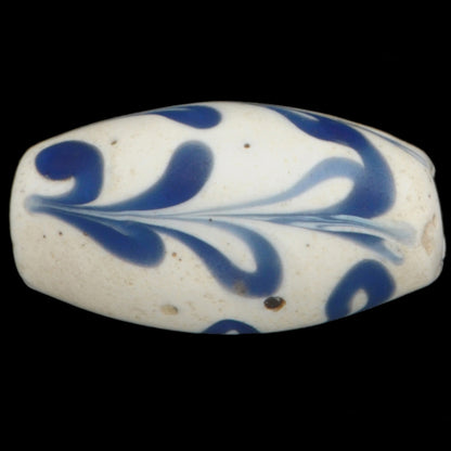 Rare Dutch Delft Fancy Venetian Wound Glass Trade Bead, 1800S