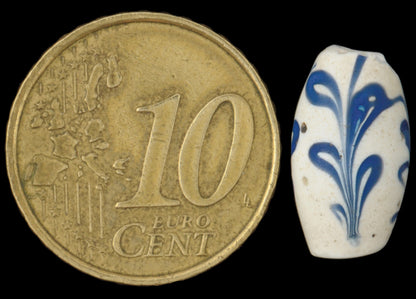 Rare Dutch Delft Fancy Venetian Wound Glass Trade Bead, 1800S - alternate view