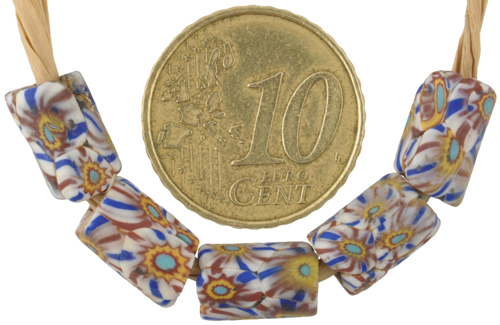 Rare Antique Venetian Millefiori African Trade Beads Set - 10Mm - alternate view