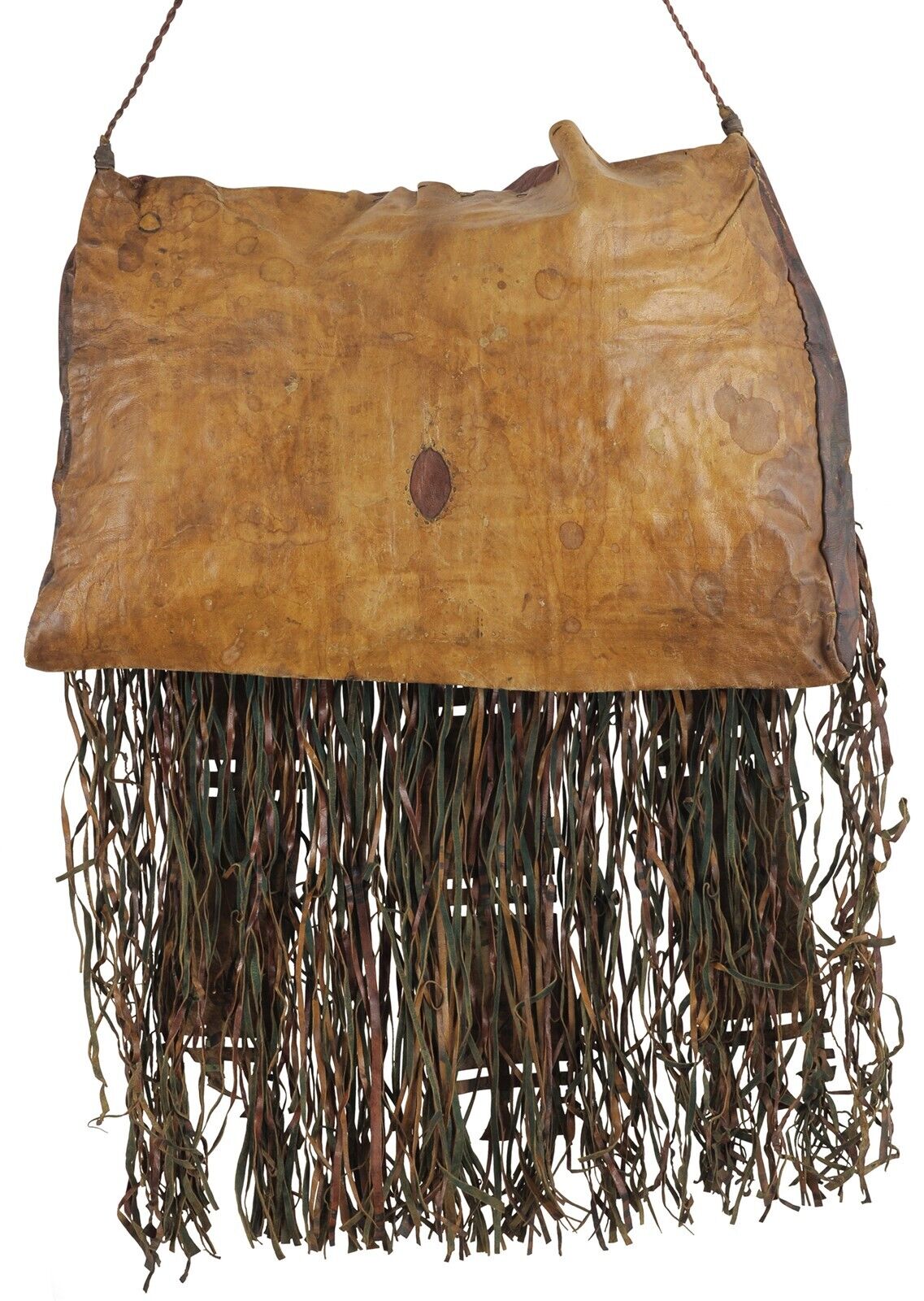 Tuareg leather camel bag Niger Peul Fula African Sahara - Tribalgh