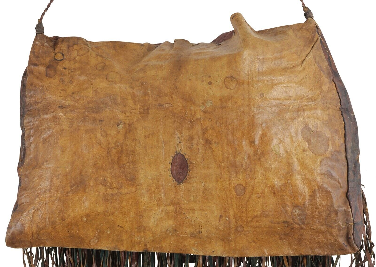 Tuareg leather camel bag Niger Peul Fula African Sahara - Tribalgh