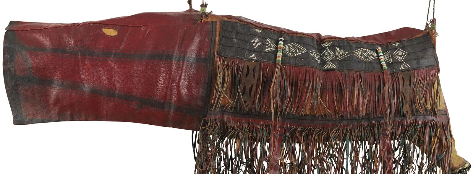 African Tuareg camel Bag Old leather Sahara Niger Mali - Tribalgh