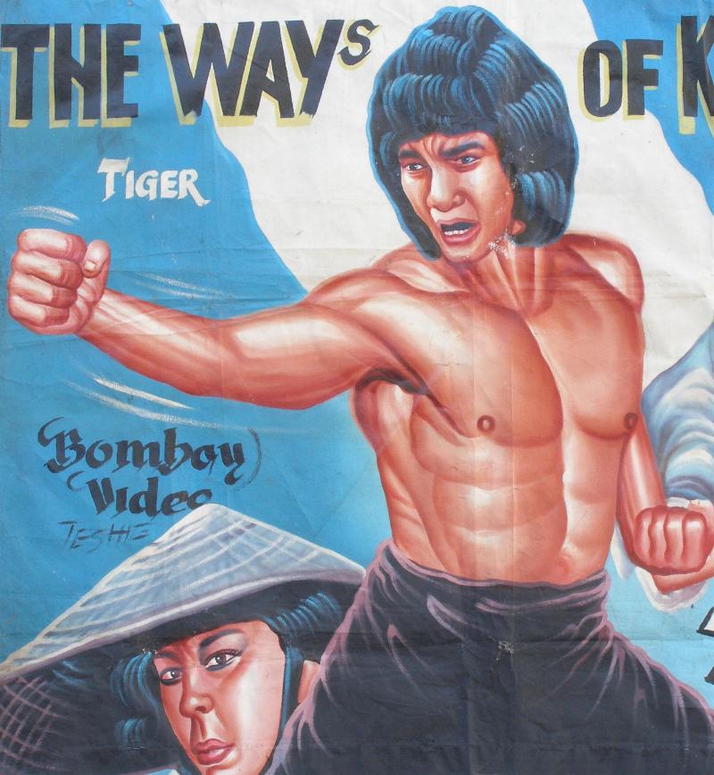 Ghana Movie posters THE WAYS OF KUNG FU hand painted African Art - Tribalgh