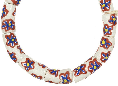 African recycled glass powder beads handmade ethnic jewelry bracelet - Tribalgh