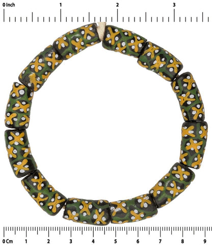 Glass Trade Beads Afrikanische Glasperlen Krobo Ghana Armband - Tribalgh