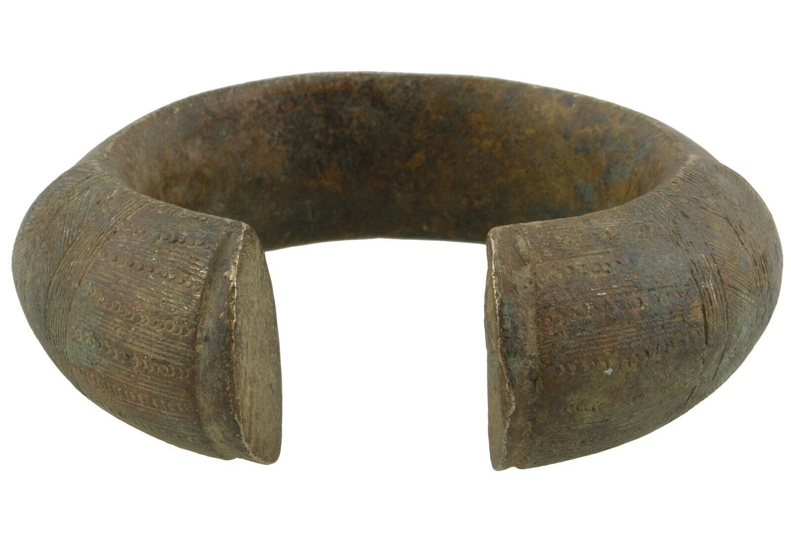 Antikes Messingarmband Afrikanische Währung Fulani Ghana Burkina Faso - Tribalgh