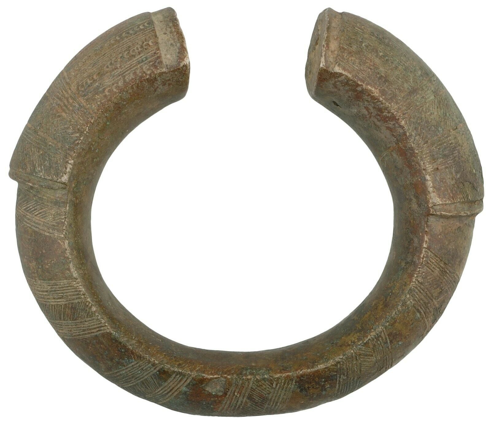 Antikes Messingarmband Afrikanische Währung Fulani Ghana Burkina Faso - Tribalgh