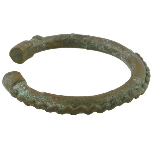 African Old Brass Bronze Bracelet Currency Akan Fulani Ghana / Burkina Faso