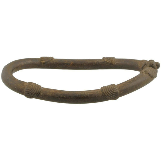 Antique Brass Anklet Currency African Lobi Burkina Faso Bronze Ethnic Art