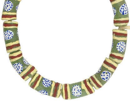 Beads recycled powder glass Krobo tribal bracelet African Ghana - Tribalgh