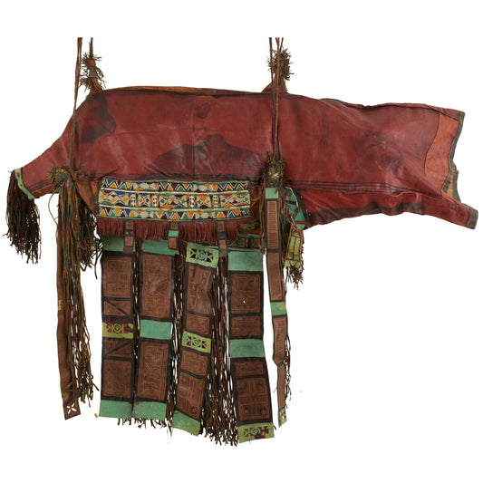 Bolso Saddle Camel Cuero Tuareg Africano Antiguo Sahara Níger Mali Sahara Beduino - Tribalgh