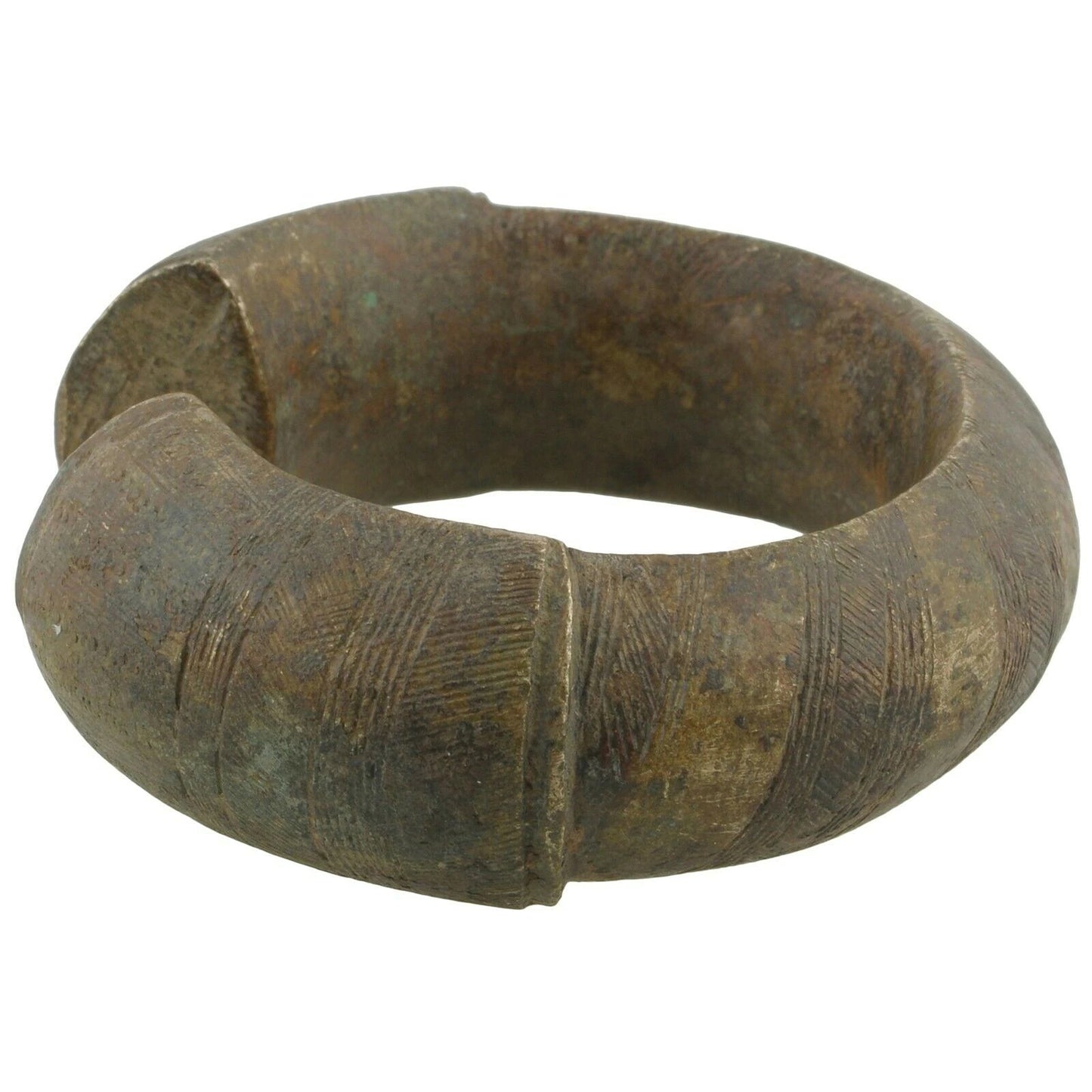 Antique brass bracelet African currency Fulani Ghana Burkina Faso - Tribalgh