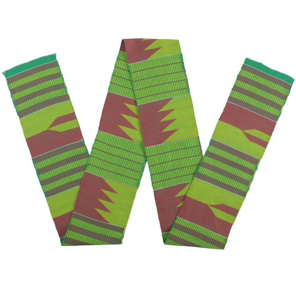 Kente Stole Scarf Cloth Textile Sash African Handwoven Ashanti