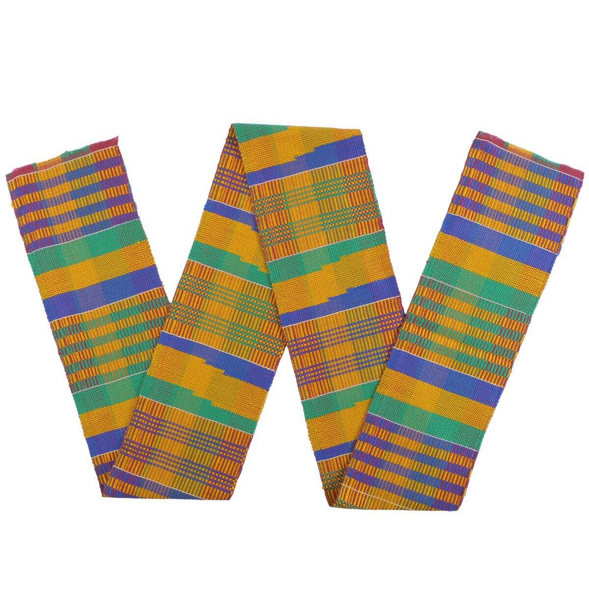 Kente afrikanische Kleidung Stola Schal Textil aus Ghana Stoff neue authentische Schärpe - Tribalgh