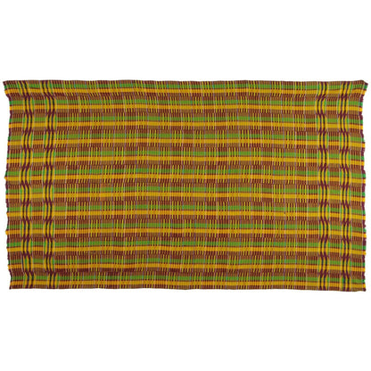Vintage Handwoven Ashanti Kente, Woman Size 75½″×43½″ – Ghana Cloth