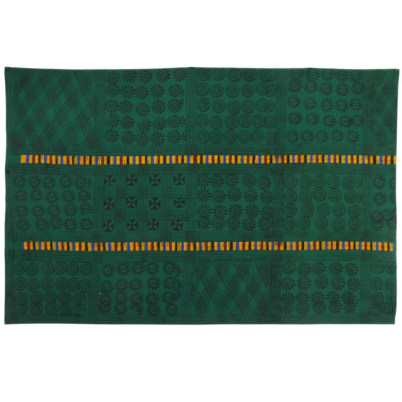 African art Adinkra Ashanti cloth Ghana fabric hand stamped West Africa - Tribalgh