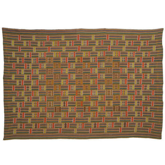 Редкая старая африканская ткань Kente Ewe Volta Ghana ручной работы, текстиль, домашний декор, искусство - Tribalgh
