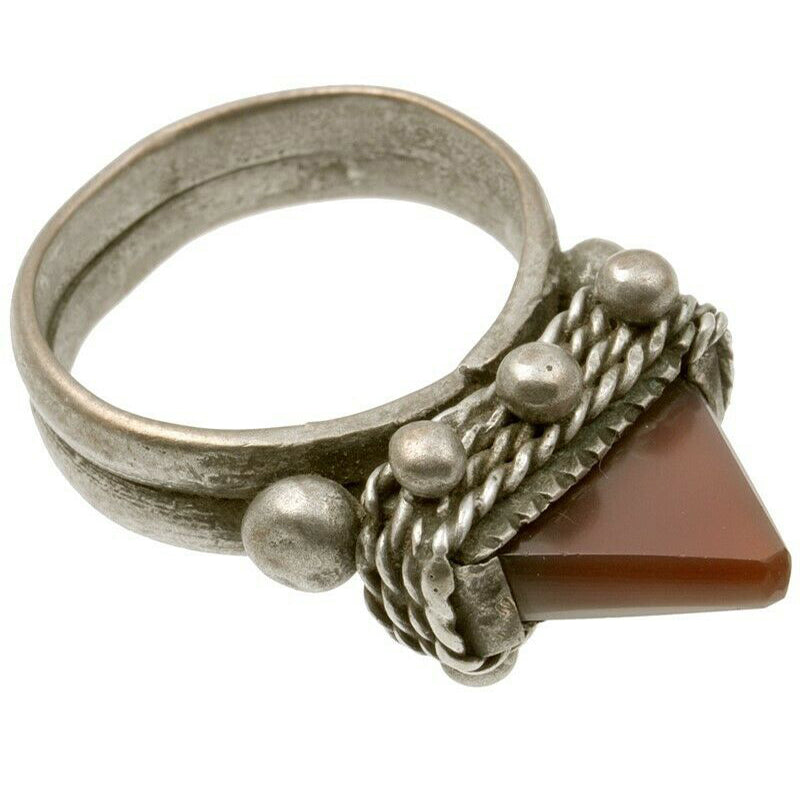 Old African Tuareg coin silver ring Ethnic jewelry art Niger Mali Sahara Berber - Tribalgh