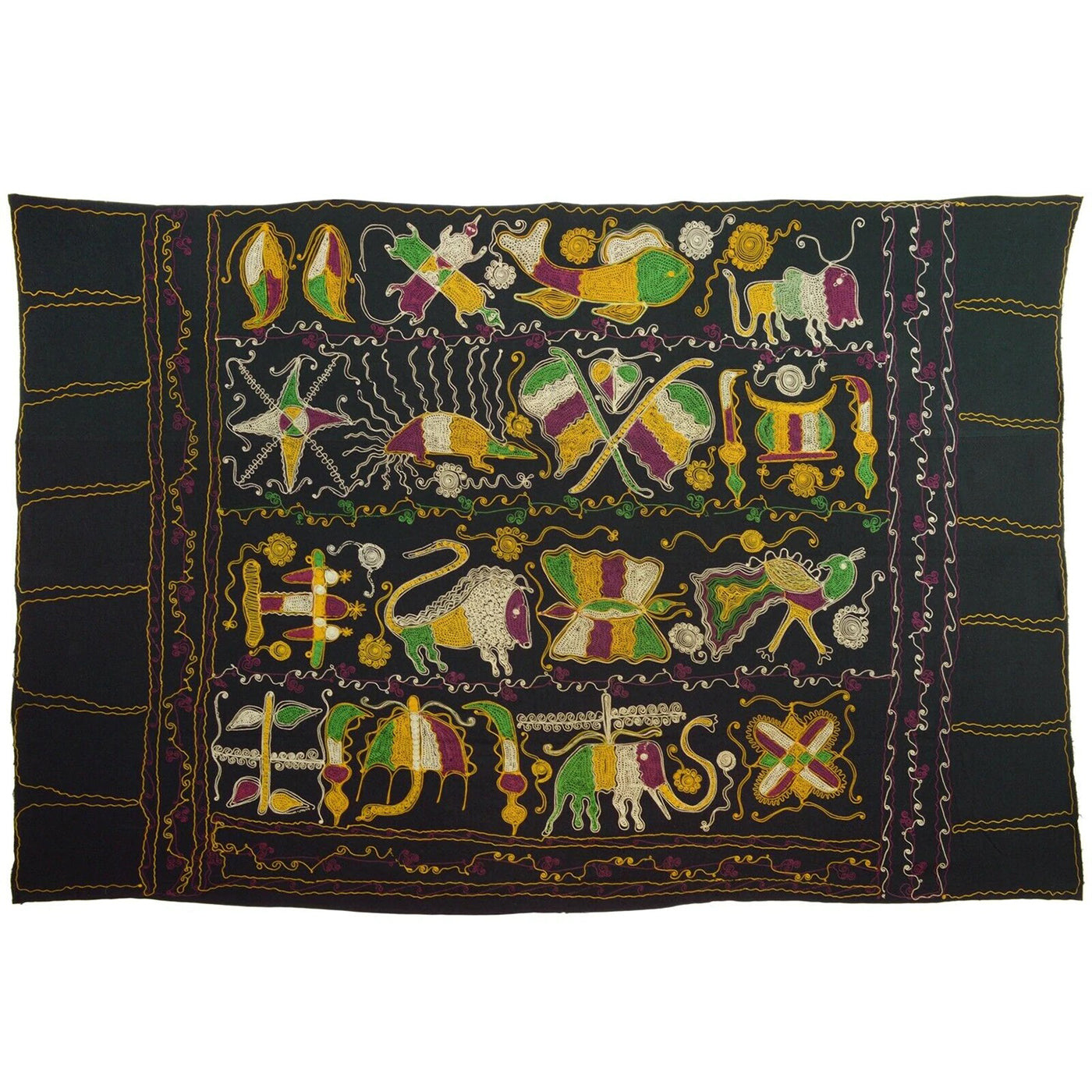 Cloth Of The Great Akunitan Ghana Ashanti African Cloth Fabric Ethnic Tribal - close-up