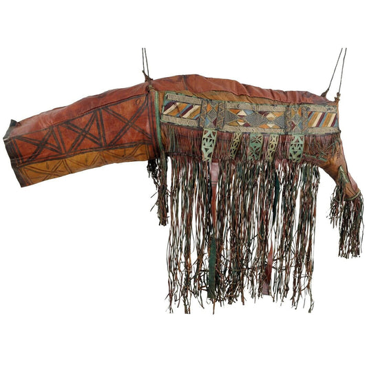 Camel Saddle Bag Старая африканская туарегская кожа Сахара Нигер Мали Сахара Бедуин - Tribalgh