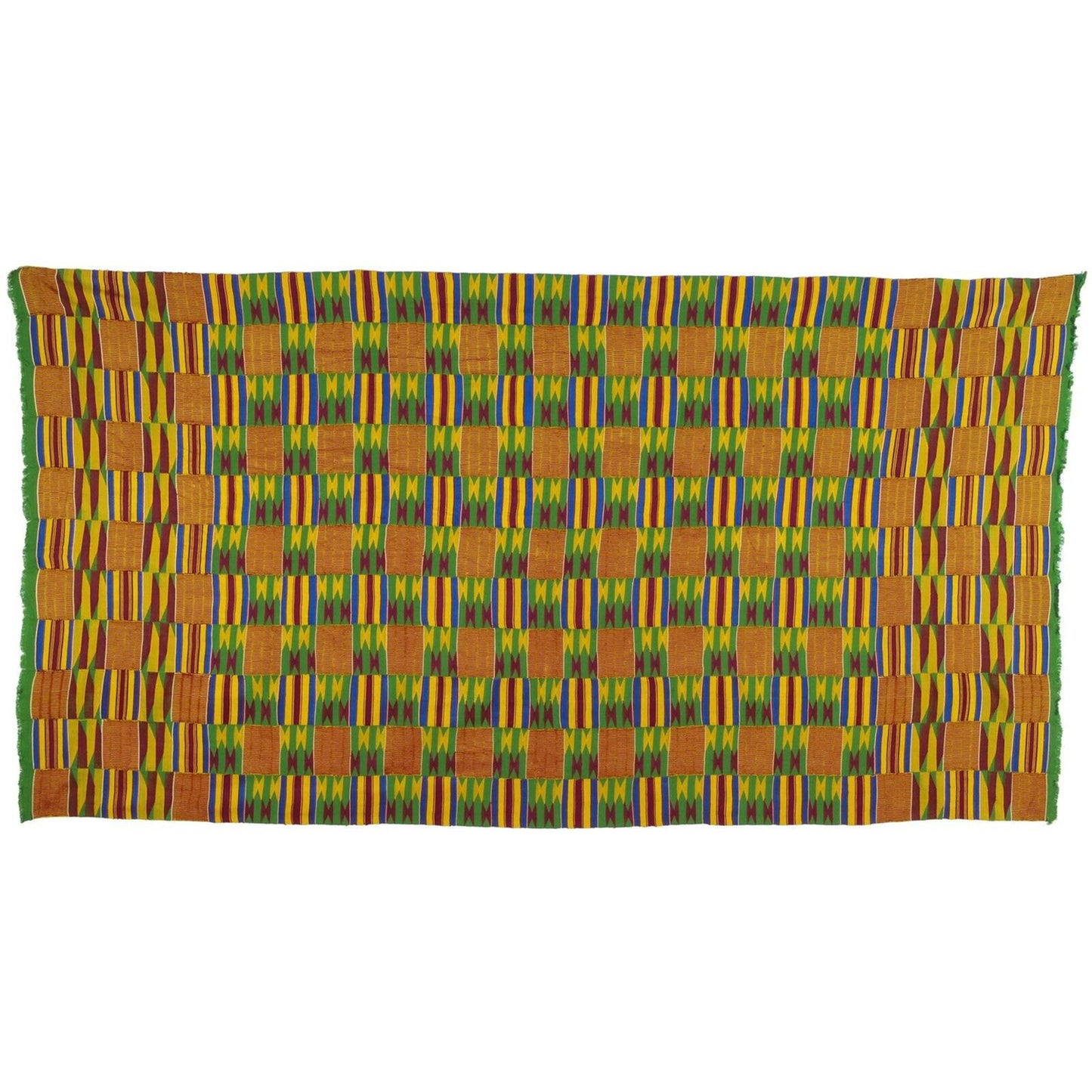 Old African Kente Ghana handwoven cloth Ashanti Asante Akan textile weaving Art - Tribalgh