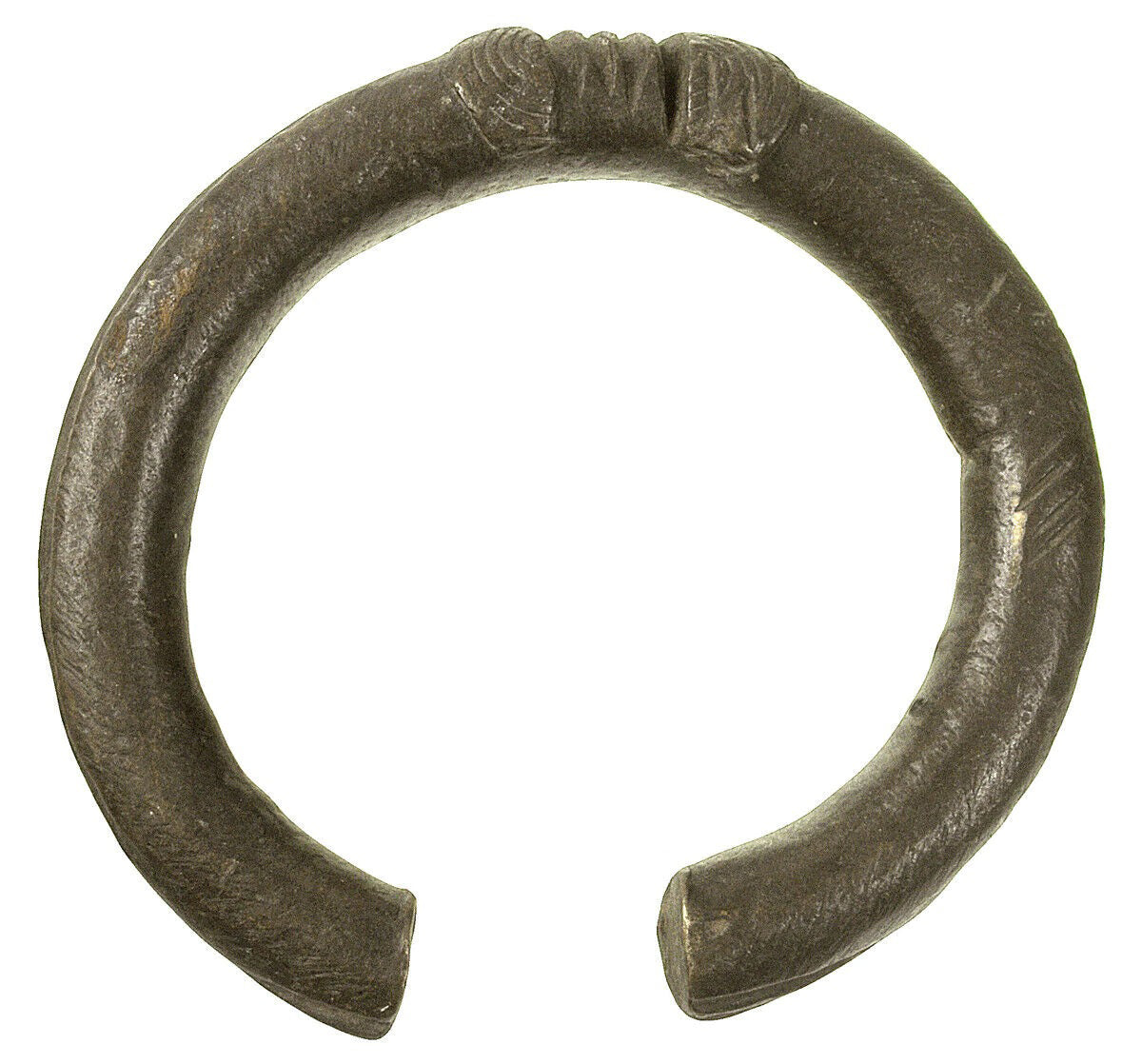 Antique African Brass Bronze bracelet currency Akan Fulani Ghana West Africa Art - Tribalgh